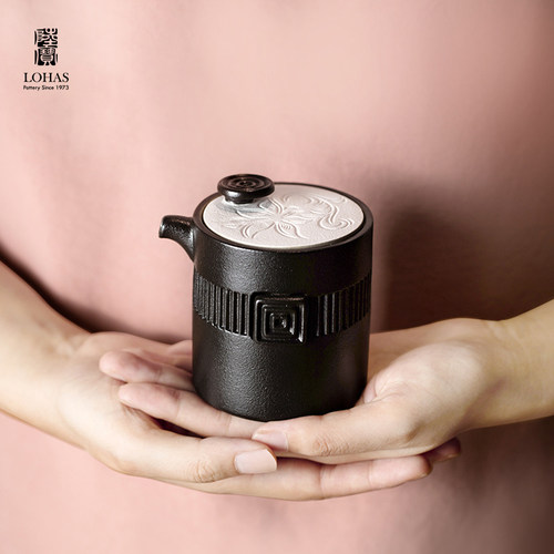 陆宝功夫茶具套组商务送礼一壶六杯带茶盘整套陶瓷茶器万事合意 - 图2