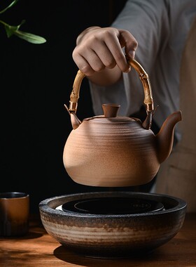 古舍电陶炉煮茶器新款家用高档迷你茶炉小型烧水陶壶静音泡茶套装