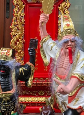 大二爷伯七爷八爷马来西亚金身阴神乩童神明黑白无常神明神像