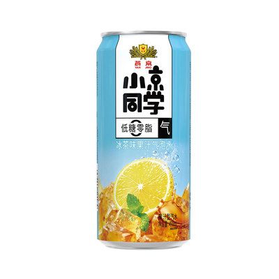 燕京饮料小京同学果汁气泡水冰茶味490ml