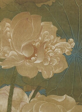 许仪荷香清夏图古代名家工笔荷花高清艺术微喷绘复制客厅装饰挂画