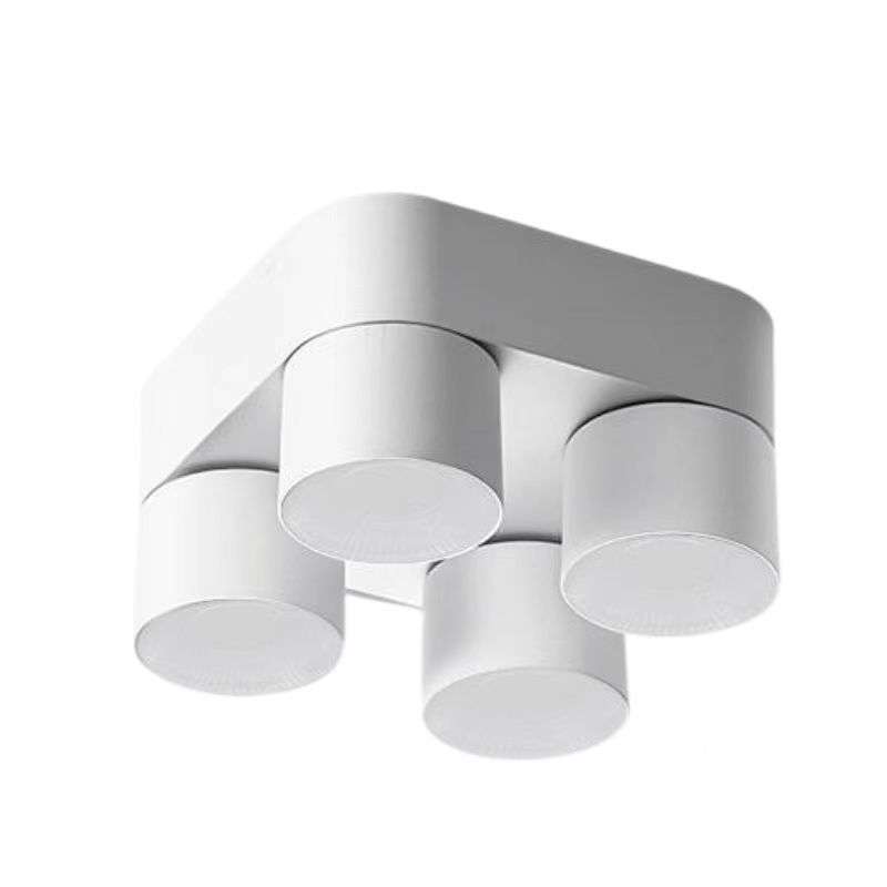 Folding, adjustable angle, surface-mounted bold lamp, anti-glare downlight, ceiling-less main lamp, living room lighting, punch-free spotlight