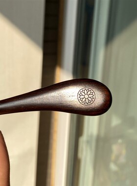 道友推荐沉水黑檀木簪q太极八卦簪子男女式发簪子道家头簪道士发