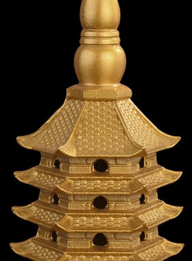 文昌塔精工细作纯铜黄铜摆件九层十三层精品文昌塔书房客厅装饰品
