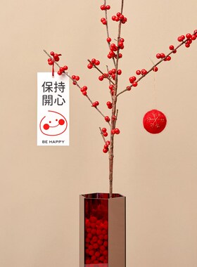 逅里Hollihom 福满丰登 新年橱窗装饰高级感布置冬青摆件乔迁礼物
