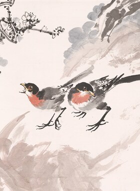 曾晓浒 梦里江南醉 花鸟国画办公客厅装饰画芯高清宣纸微喷复制