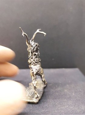 纯铜做旧风火麒麟神兽麒麟龙化身摆件工艺品手办模型车摆装饰玄关