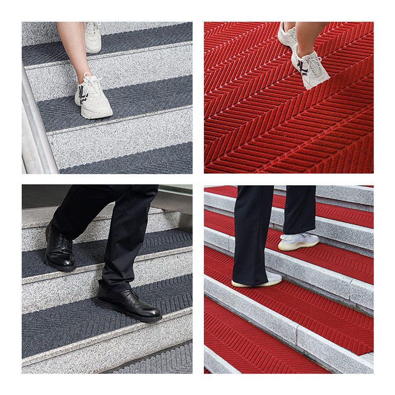 Outdoor step non-slip mat outdoor hotel entrance marble tile step absorbent carpet stair mat commercial