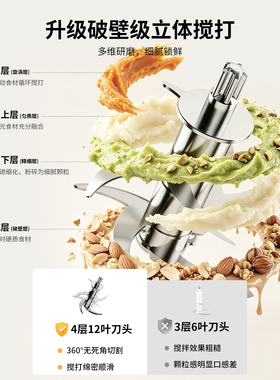 WINIA薇宁辅食机婴儿宝宝料理机小型多功能打泥搅拌研磨器工具