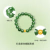 Saturday blessing 18k gold gold and jade Hetian jasper ring