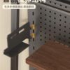 Desktop hole board storage rack desk bookshelf vertical desk multi-layer iron student computer desk storage rack