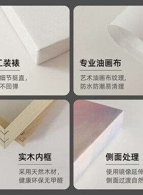 无框画定制无边框装饰画来图油画布挂画写真照片动漫婚纱海报打印