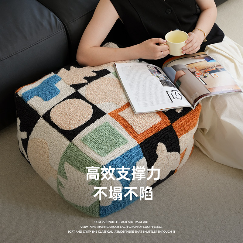 Living room sofa pouf carpet balcony French futon bay window tatami cushion floor