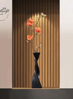 入户玄关装饰摆件电视柜壁龛高细长花瓶客厅家居装饰品轻奢高级感