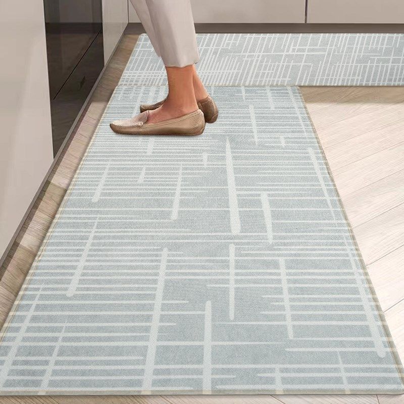 Kitchen non-slip floor mats, oil-proof, wipeable and washable soft mats, stain-resistant floor mats, waterproof carpets, rectangular wear-resistant carpets