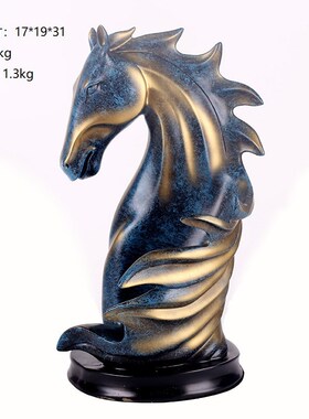 软装工艺品马头红酒架客厅电视酒柜办公室摆件家居装饰品新年礼物