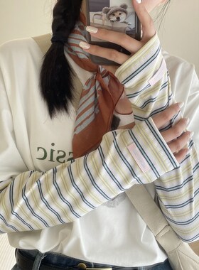 2025新款防空调吹护手臂冰袖女款防晒袖套夏季遮阳宽松护臂手袖
