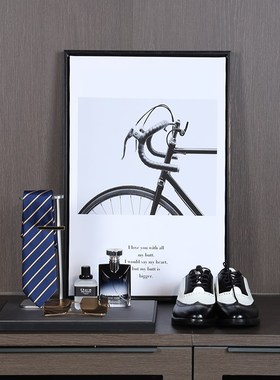 样板间男士衣帽间衣服衬衫皮鞋组合套装全屋定制展厅软装配饰衣柜