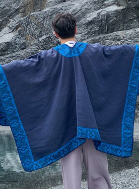 大披肩斗篷披风男女外搭厚围巾春秋夏季空调房毛毯子新疆大理旅游