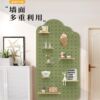 Hole board storage rack solid wood entrance hall wall finishing storage rack paint-free board styling wall custom storage layer