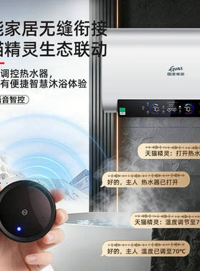 国美热水器电家用扁桶增容变频速热5060升80储水式小型化妆室洗澡