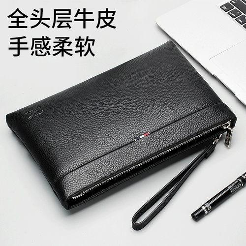 Septwolves, кожаная маленькая сумка клатч, сумка с петлей на руку, из натуральной кожи