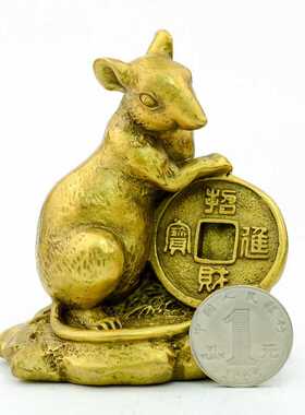 精工铜中号大号12 十二生肖鼠牛虎兔龙蛇马羊猴鸡狗猪摆件