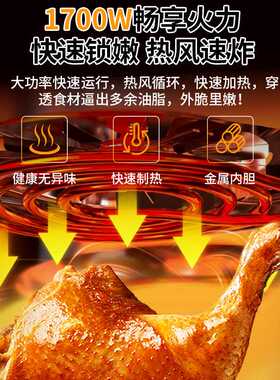 空气炸锅烤箱一体机家用大容量多功能烘烤机可视款触控大屏电烤箱