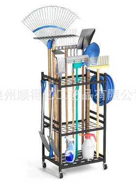 亚马逊铁艺园林工具直钩悬挂置物架壁挂式墙上整理架花园