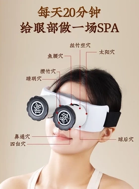眼灸仪眼部艾灸盒家用艾灸热敷明火艾灸眼罩缓解眼疲劳熏蒸仪
