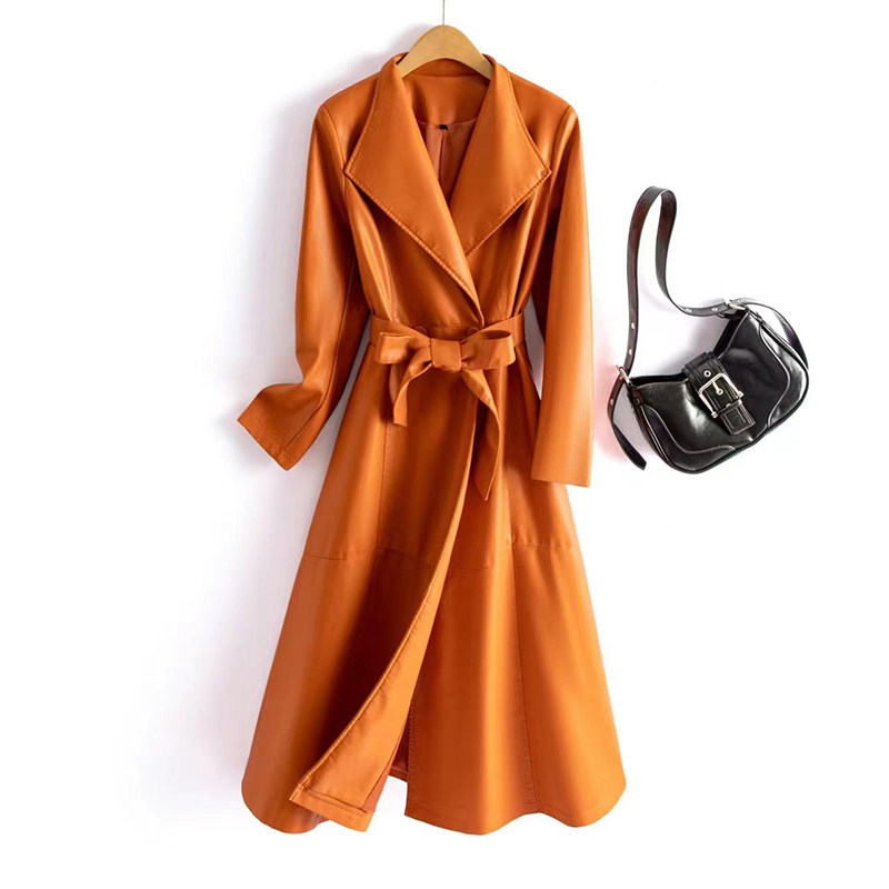 海宁真皮皮衣女中长款秋冬修身显瘦韩版气质绵羊皮风衣女大码外套,淘宝优惠券,粉丝福利购,淘宝优惠卷