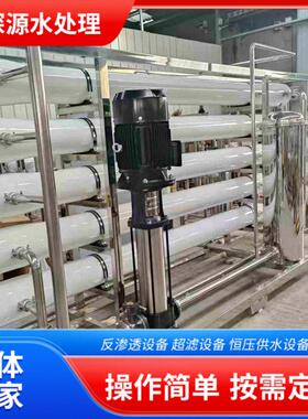 大型反渗透设备1T工业废水净化器全自动纯水设备商用纯净水设备