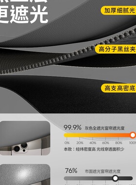 2025新款全遮光隔热防晒窗帘