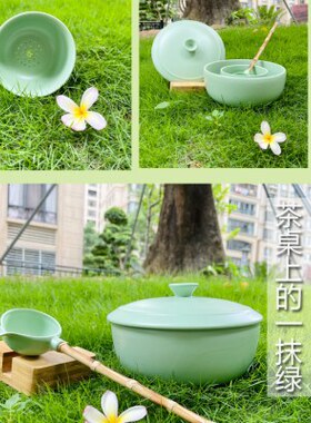 青煮茶器友悦苑朵花分茶器家用金电陶炉陶瓷豆釉五煮茶壶茶具复古
