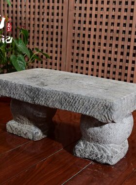 台面做厚石青石底座石洗衣块花架搓衣板板锤石布可大棒槌石古代石
