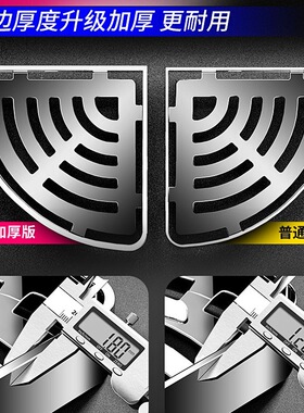 免打孔304不锈钢浴室转角置物架