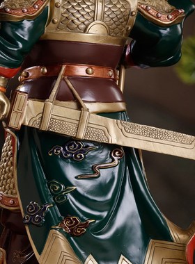 纯铜《忠义盖世》关公摆件供奉武财神关羽神像客厅公司店铺工艺品