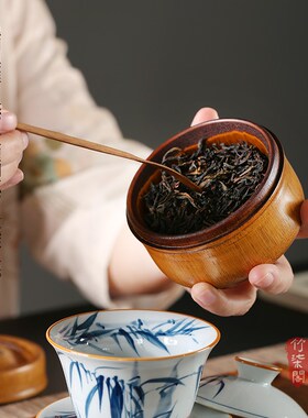 大漆纯手工竹子雕刻茶叶罐密封罐旅行茶罐迷你便携竹罐茶叶盒竹筒