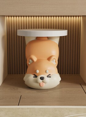 可爱柴犬换鞋凳家用门口入户进客厅创意小凳子搬新家乔迁新居礼物