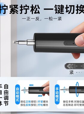 戴恩工具小型家用锂电充电式电批头起子机全自动电动螺絲刀套装