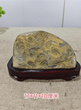 灵璧石金钱石天然原石奇石摆件真石头观光石招财镇宅纹石彩石禅石