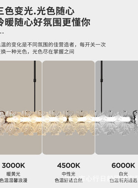 铧锒法式轻奢蝶恋水晶餐厅吊灯