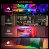 LED hole board light with ARGB fantasy flowing water atmosphere light e-sports room decoration USB self-adhesive light strip 5V pickup light