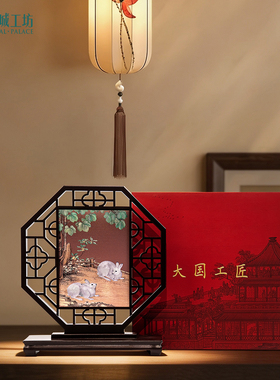 皇城工坊银版微雕客厅摆件摆台