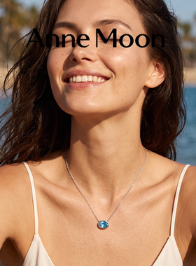 AnneMoon银托帕石锁骨链