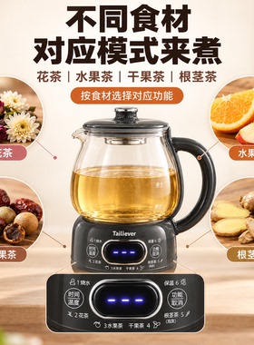 全玻璃多功能自动保温养生壶