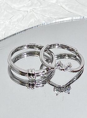 新款公主梦对戒女小众设计闺蜜对戒生日礼物情侣求婚戒指小众送礼