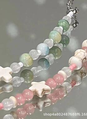 不规则清新凤混搭手链星星十字百搭女士闺蜜手串学生网红同款礼物