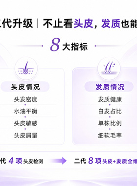 AIRFA首耀毛囊镜二代头皮检测仪家用高清一体机头发毛孔放大镜器
