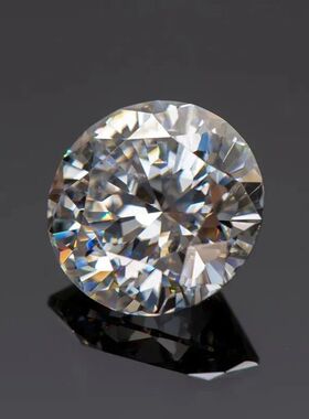 九心一花精品莫桑石81面切割裸石圆形D色裸钻0.5-3克拉Moissanite